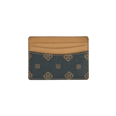 Kahve Desa Monogram Deri Kartlık