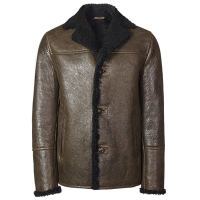 Kahve Diodoro Erkek Kürk Kaban