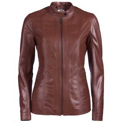 Kahve Fianna Kadın Deri Mont