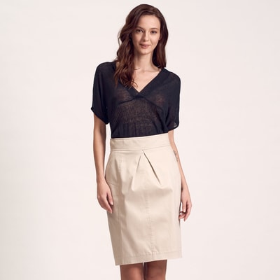 Kahve Kadın Kalem Etek