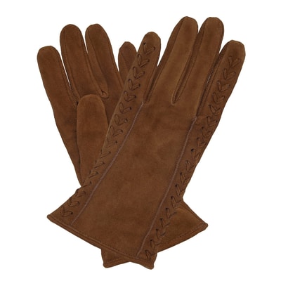 Kahve Kadın Süet Eldiven