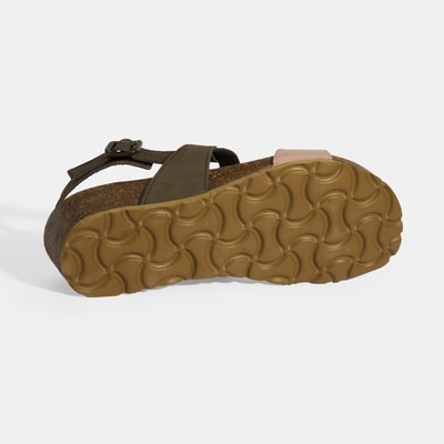 Kahve Kadın Toka Detaylı Sandalet