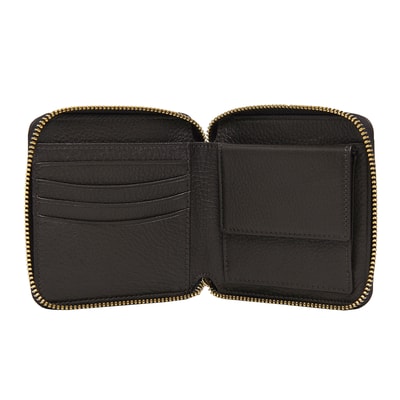 Kahve Kare Kadın Deri Cüzdan