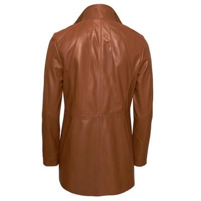 Kahve Laila Kadın Deri Mont