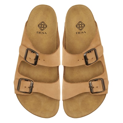 Kahve Majori Kadın Deri Terlik