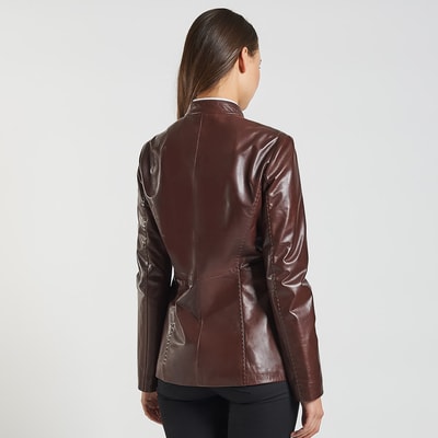 Kahve Marya Kadın Deri Ceket