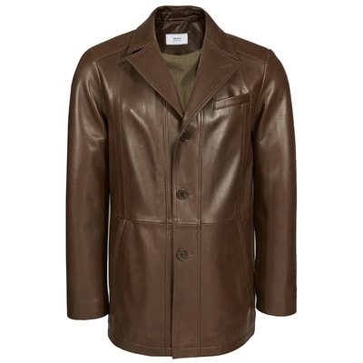 Kahve Miguel Erkek Deri Kaban