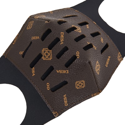 Kahve Monogram Yüz Maskesi - M