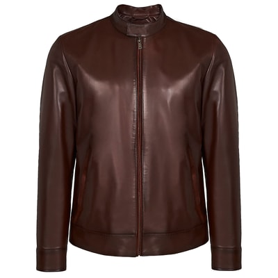 Kahve Moor Erkek Deri Ceket