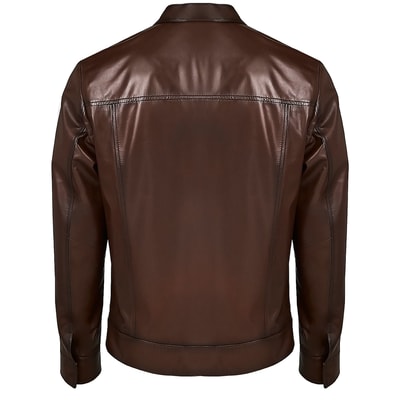 Kahve Moor Erkek Deri Ceket