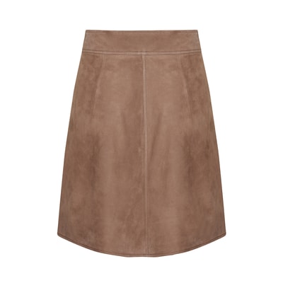 Kahve Nicci Kadın Süet Etek