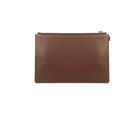 Kahve Oklu Kadın Deri Clutch