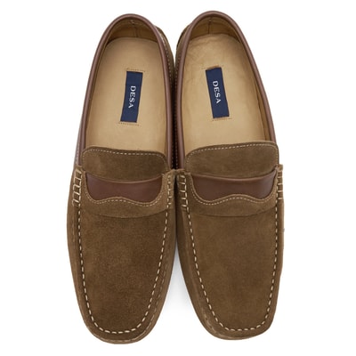 Kahve Spiaggia Erkek Süet Loafer