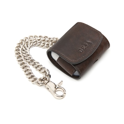 Kahve Zincir Detaylı Deri Airpods Pro Kılıfı