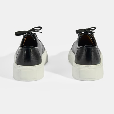 Kalinda Siyah Erkek Deri Bağcıklı Günlük Ayakkabı