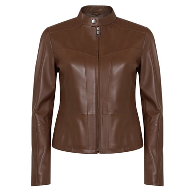 Kalle Taba Kadın Deri Ceket