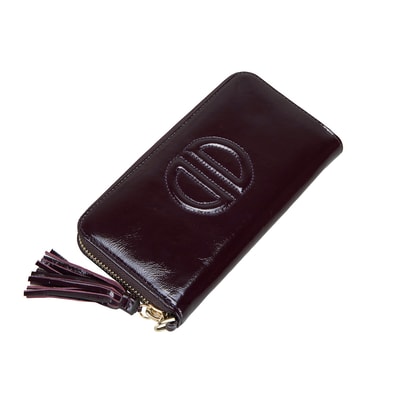 Kathleen Bordo Kadın Rugan Cüzdan