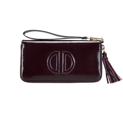 Kathleen Bordo Kadın Rugan Cüzdan