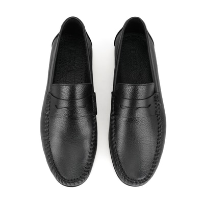 Kelvin Siyah Erkek Deri Loafer