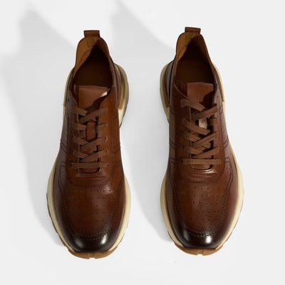 Ketrina Taba Erkek Deri Bağcıklı Günlük Ayakkabı