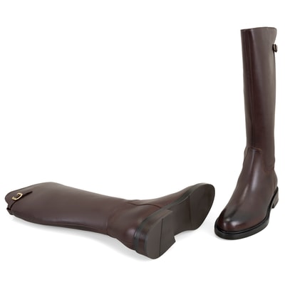 Kiar Koyu Kahve Kadın Deri Çizme