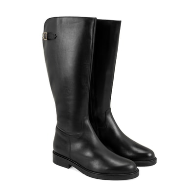 Kiar Siyah Kadın Deri Çizme