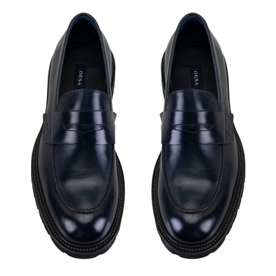 Kienna Lacivert Erkek Günlük Deri Loafer