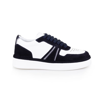 Kirk Lacivert Erkek Deri Spor Ayakkabı