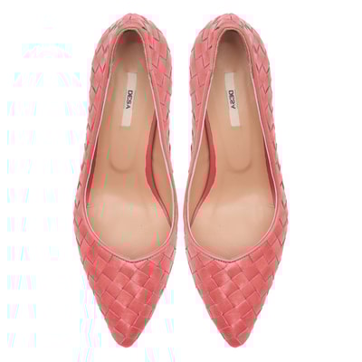 Kırmızı Alba Kadın Deri Klasik Ayakkabı