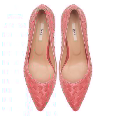 Kırmızı Alba Kadın Deri Klasik Ayakkabı