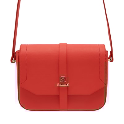 Kırmızı Blatt Kadın Postacı Çantası