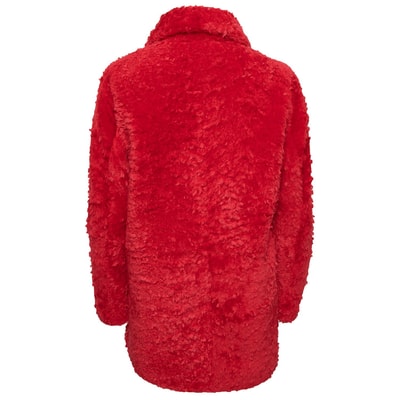 Kırmızı Clara Kadın Kürk Kaban