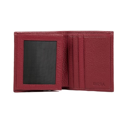 Kırmızı D Logolu Kadın Deri Cüzdan