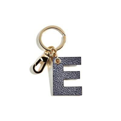 Kırmızı E Harfi Deri Anahtarlık