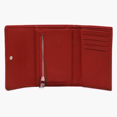 Kırmızı Kadın Deri Cüzdan