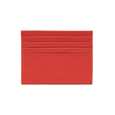 Kırmızı Kadın Deri Kartlık