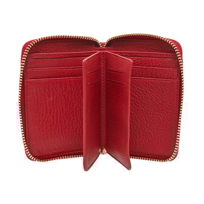 Kırmızı Star Deri Cüzdan
