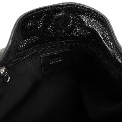 Krista Siyah Kadın Deri Omuz Çantası