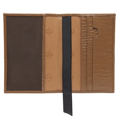 Kroko Baskılı Deri Pasaportluk