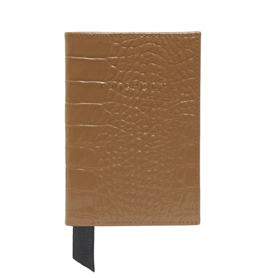 Kroko Baskılı Deri Pasaportluk