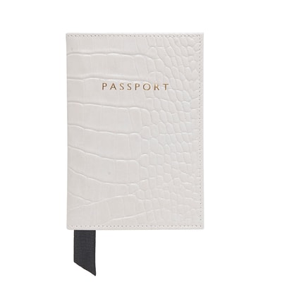 Kroko Baskılı Deri Pasaportluk