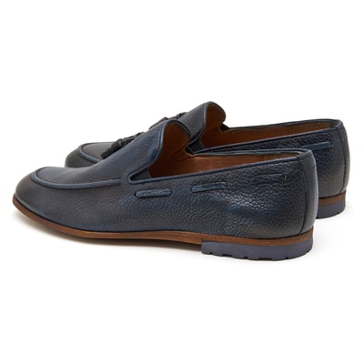 Lacivert Bazyli Erkek Deri Loafer
