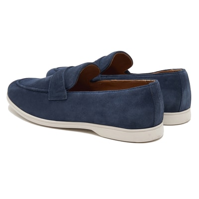 Lacivert Dolce Erkek Süet Loafer