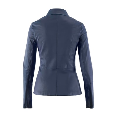 Lacivert Kadın Deri Ceket