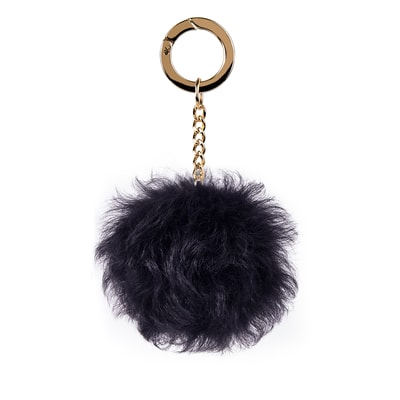 Lacivert Kadın Ponpon Anahtarlık