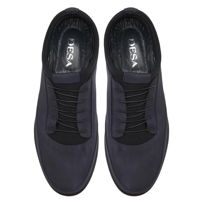 Lacivert Praiano Erkek Nubuk Loafer