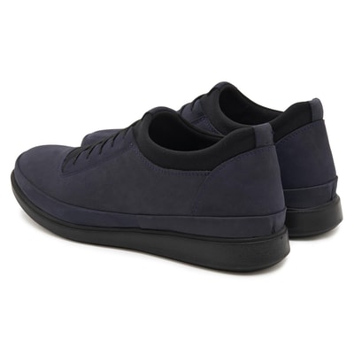 Lacivert Praiano Erkek Nubuk Loafer