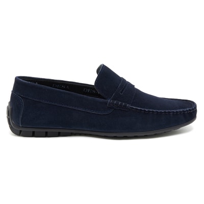 Lacivert Robert Erkek Süet Loafer
