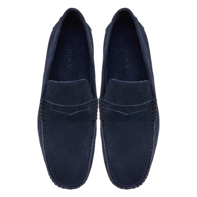 Lacivert Robert Erkek Süet Loafer