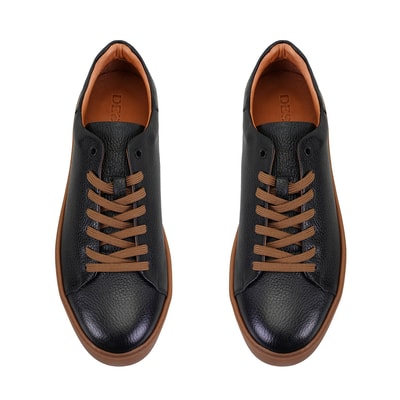 Larry Siyah Erkek Deri Günlük Ayakkabı